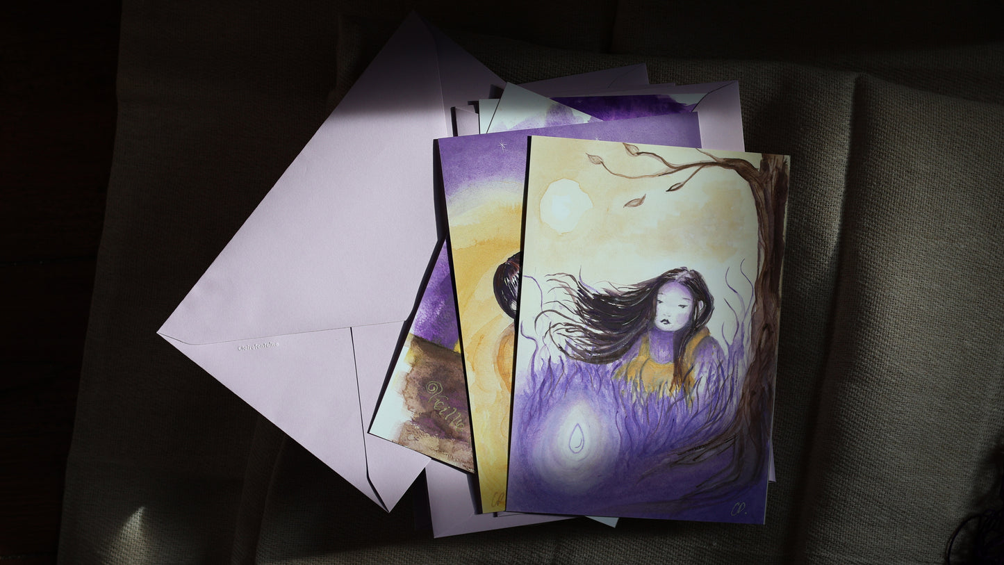 Box de Noël Charlotte & Barbara • Lettres manuscrites, illustrations originales & cartes de vœux